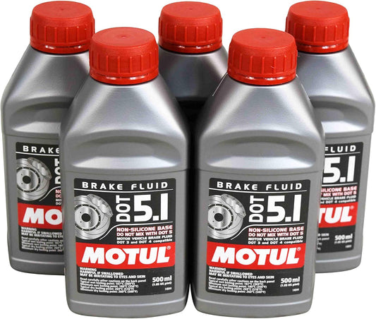 Motul 100% Synthetic Brake Fluid DOT 5.1 for Optimal Performance