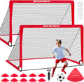Kids Soccer Goal for Backyard Set - Portable 2-Pack 4x3 ft Training
