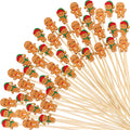 Bamboo Gingerbread Man Xmas Picks - Festive Appetizer Skewers