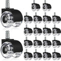 Quiet & Smooth Swivel Chair Wheels - 2 Inch Heavy Duty Casters