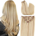 Clip in Hair Extensions Real Human Hair 20in Full Head - Thick Ends