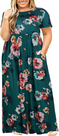 Nemidor Plus Size Maxi Dresses for Curvy Women - Loose Summer Maxi