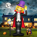 14FT Halloween Inflatable Pumpkin Vampire Yard Decoration - Giant LED
