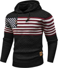 Zaitun Mens Hooded Sweatshirt Long Sleeve Slim Fit Pullover Sweaters