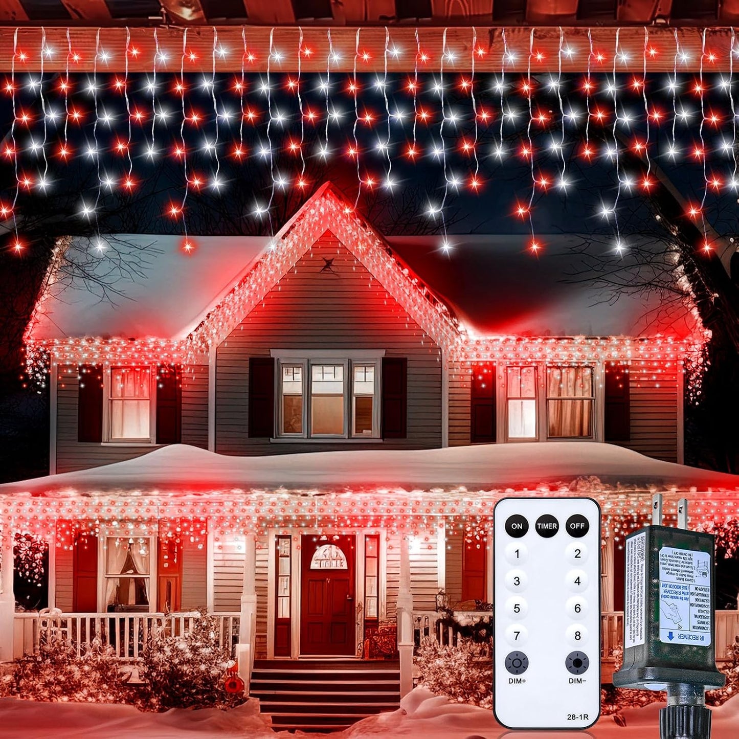 Brightown Outdoor Icicle Lights for Stunning Holiday Decor