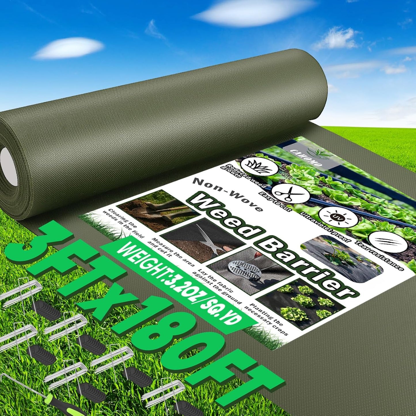 Non-Woven Thick Weed Barrier Fabric for Superior Weed Control