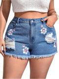 Women's Ripped Distressed Skinny Denim Shorts for Trendy Summer Style