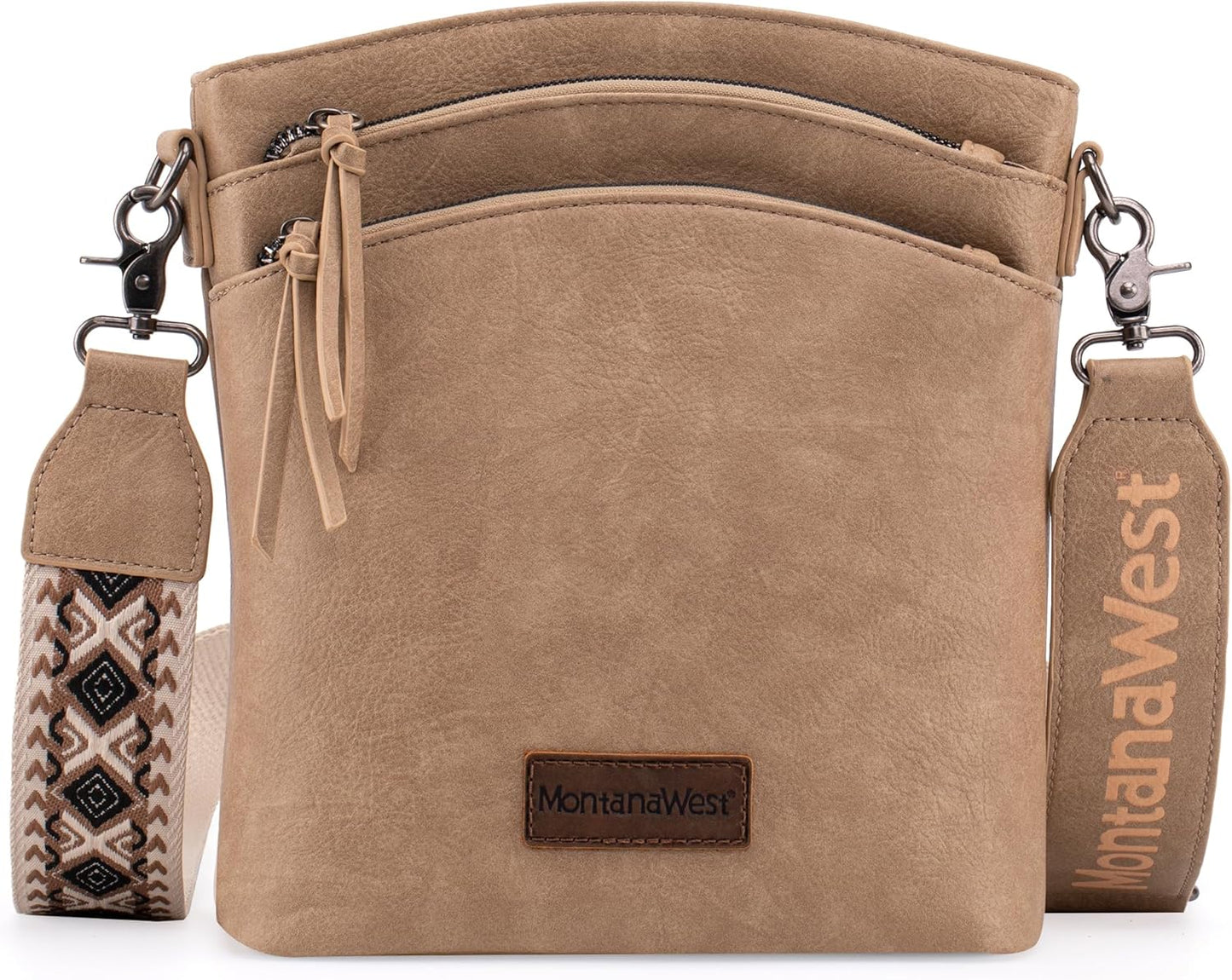 Montana West Multi Zip Pocket Large Crossbody Bag with Style