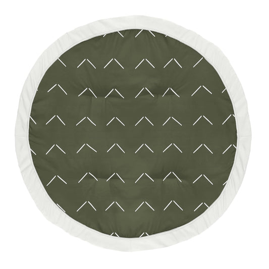 Green Boho Arrow Baby Play Mat by Sweet Jojo Designs