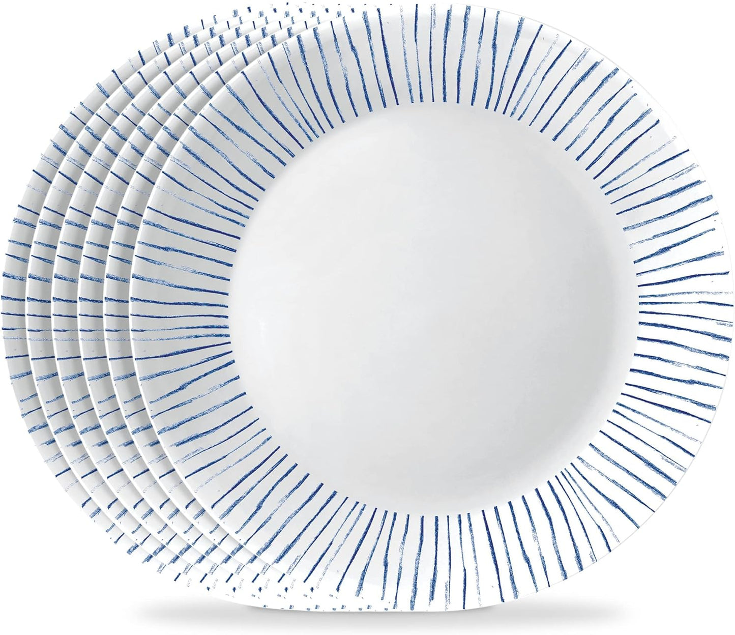 Corelle 6-Piece Dinner Plates Set - Lightweight & Durable