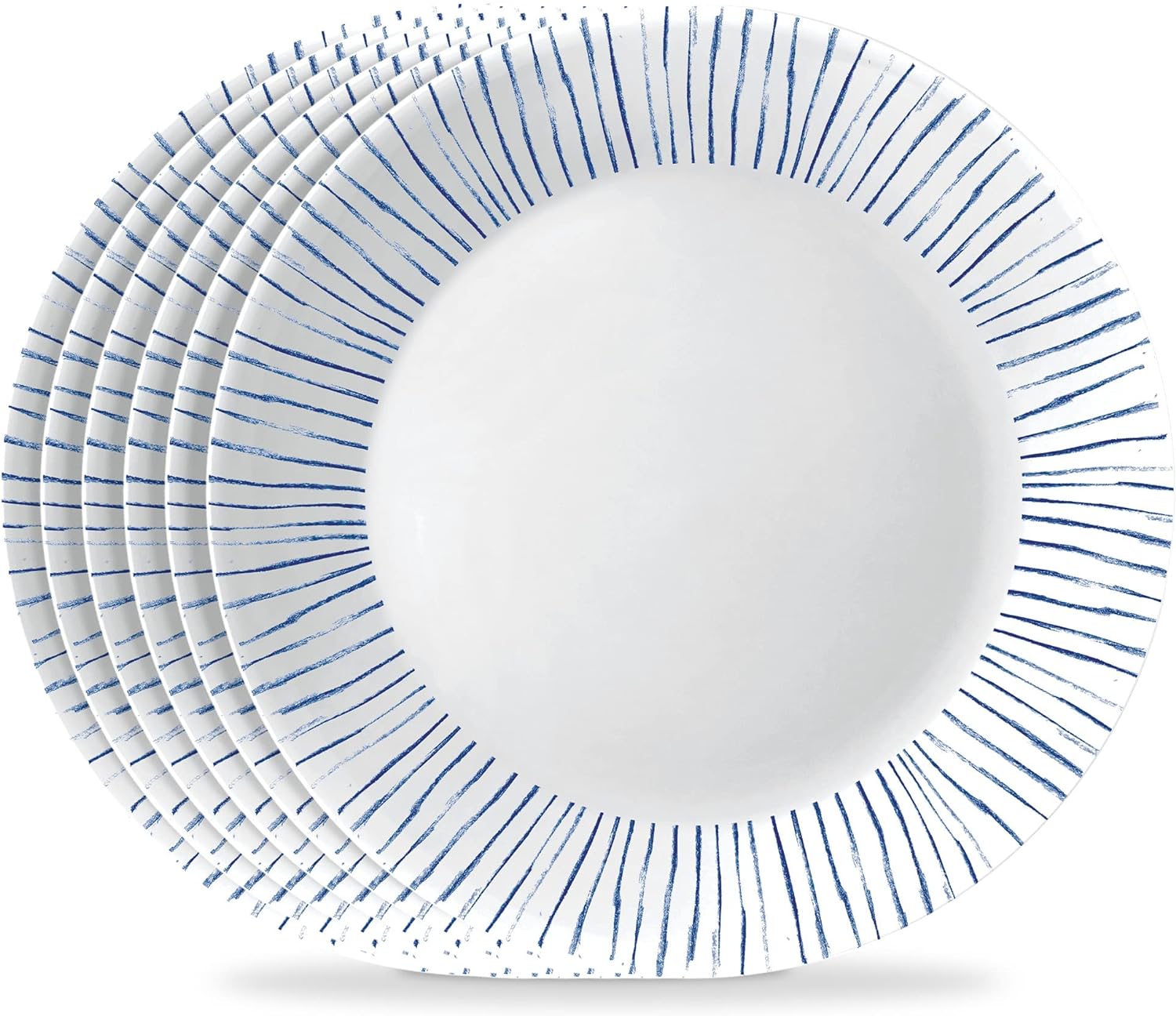Corelle 6-Piece Dinner Plates Set - Lightweight & Durable