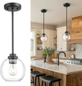 Sleek Matte Black Pendant Light for Contemporary Home Illumination