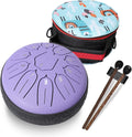 Steel Tongue Drum 11-Note 6 in Percussion Kit - Portable Handpan
