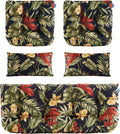 Outdoor Cushions for Settee U-Shaped 5-Piece Tufted Loveseat Cushions