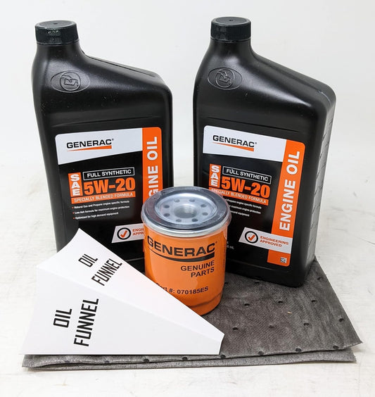 Generac 5W-20 Full Synthetic Oil Change Kit for Your Engine