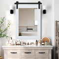 COGOOD Farmhouse Barn Door Mirror 25 x 38 - Rustic Wall Mirror