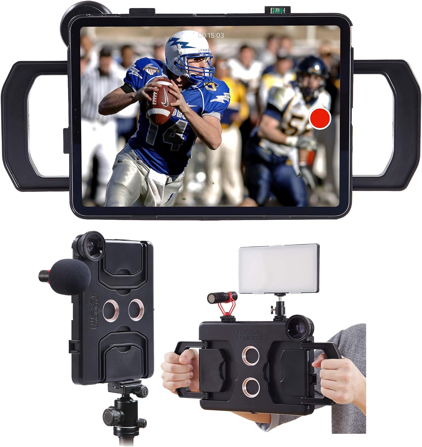 MegaMount Multimedia Rig Case for iPad 10.2 inch Video Stabilizer