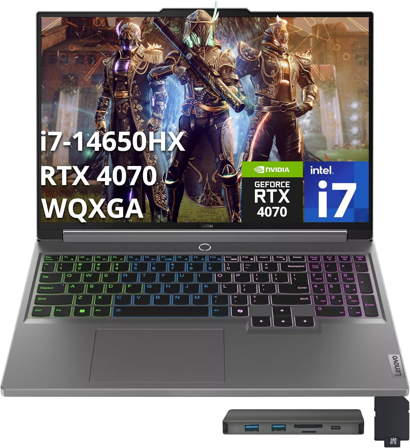 Lenovo Legion 5 Gaming Laptop with 16in WQXGA Display and Dock