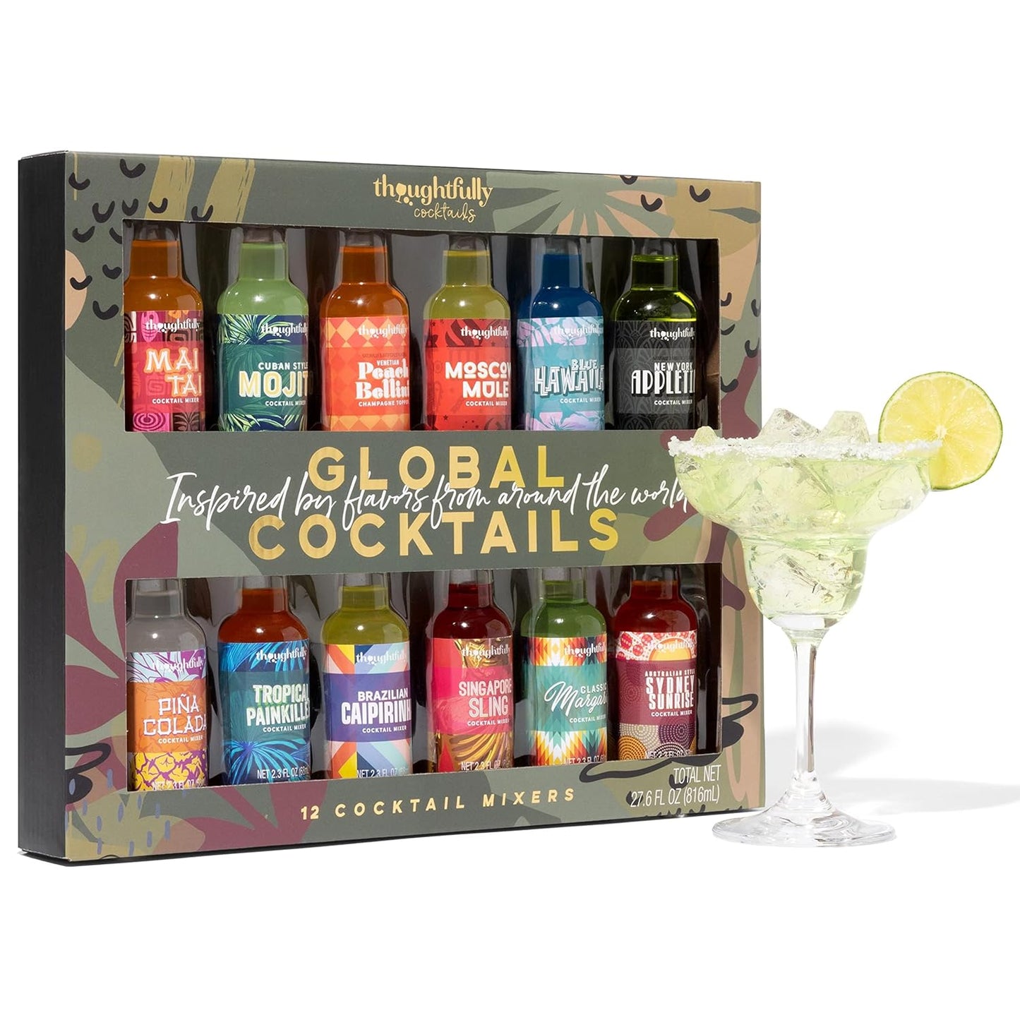 Global Cocktail Mixer Set, 12 Vegan Flavors