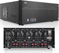 Pyle 4 Multi-Zone Stereo Amplifier PT8000CH - Powerful Multi-Zone Rack