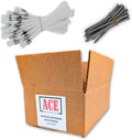 White Marking Whiskers With Stakes - Durable 100 Pack