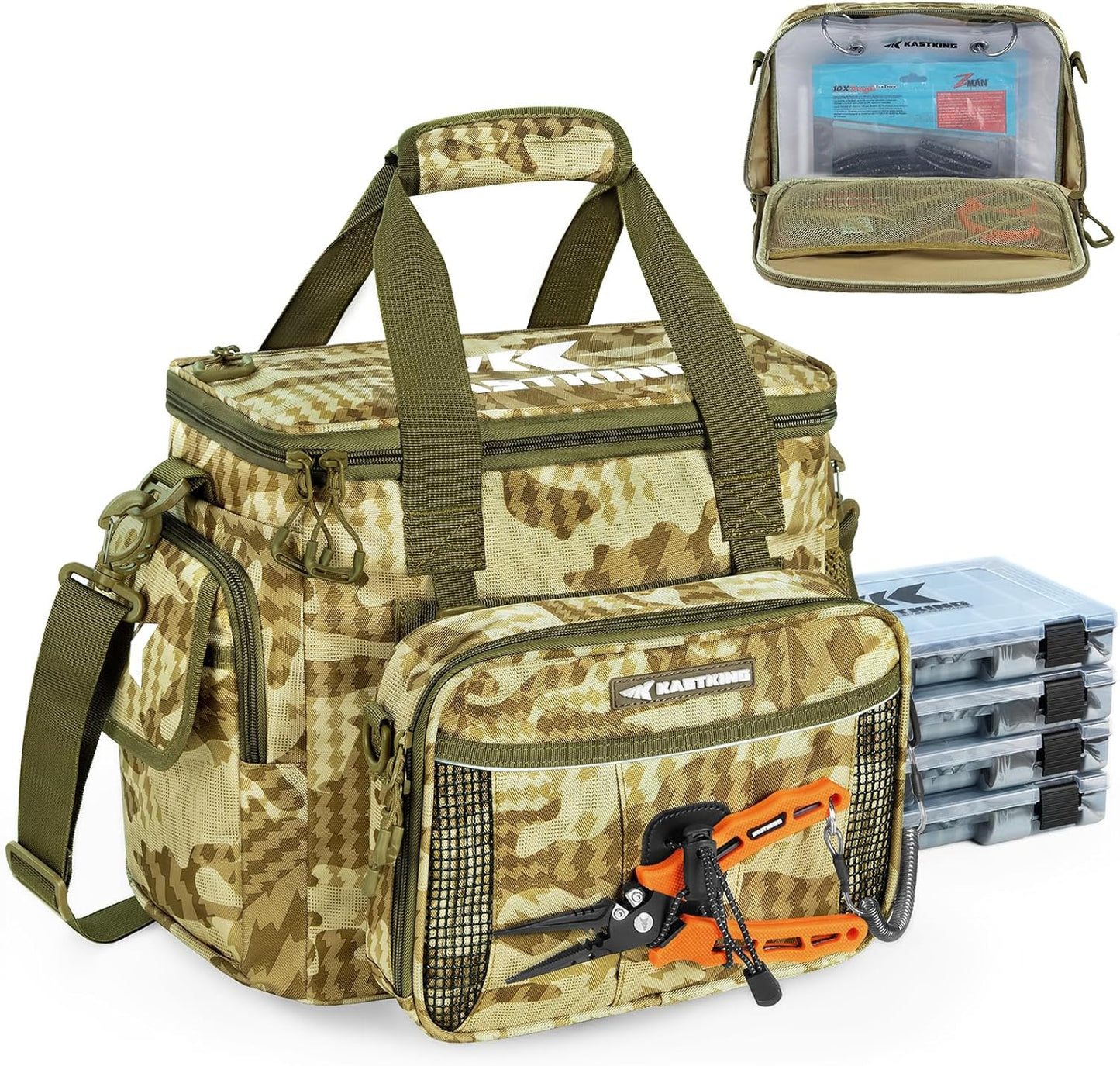 KastKing BaitSpace Fishing Tackle Bag: Durable & Versatile