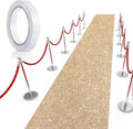 Tatuo Carpet Runner Runway Rug 4.6 x 60 ft Glitter Gold - Event Aisle