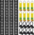 8ft E Track Tie Down Rail Kit with Accessories - Heavy Duty Cargo