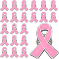 Pink Ribbon Pins for Breast Cancer Awareness - Enamel Lapel Pins