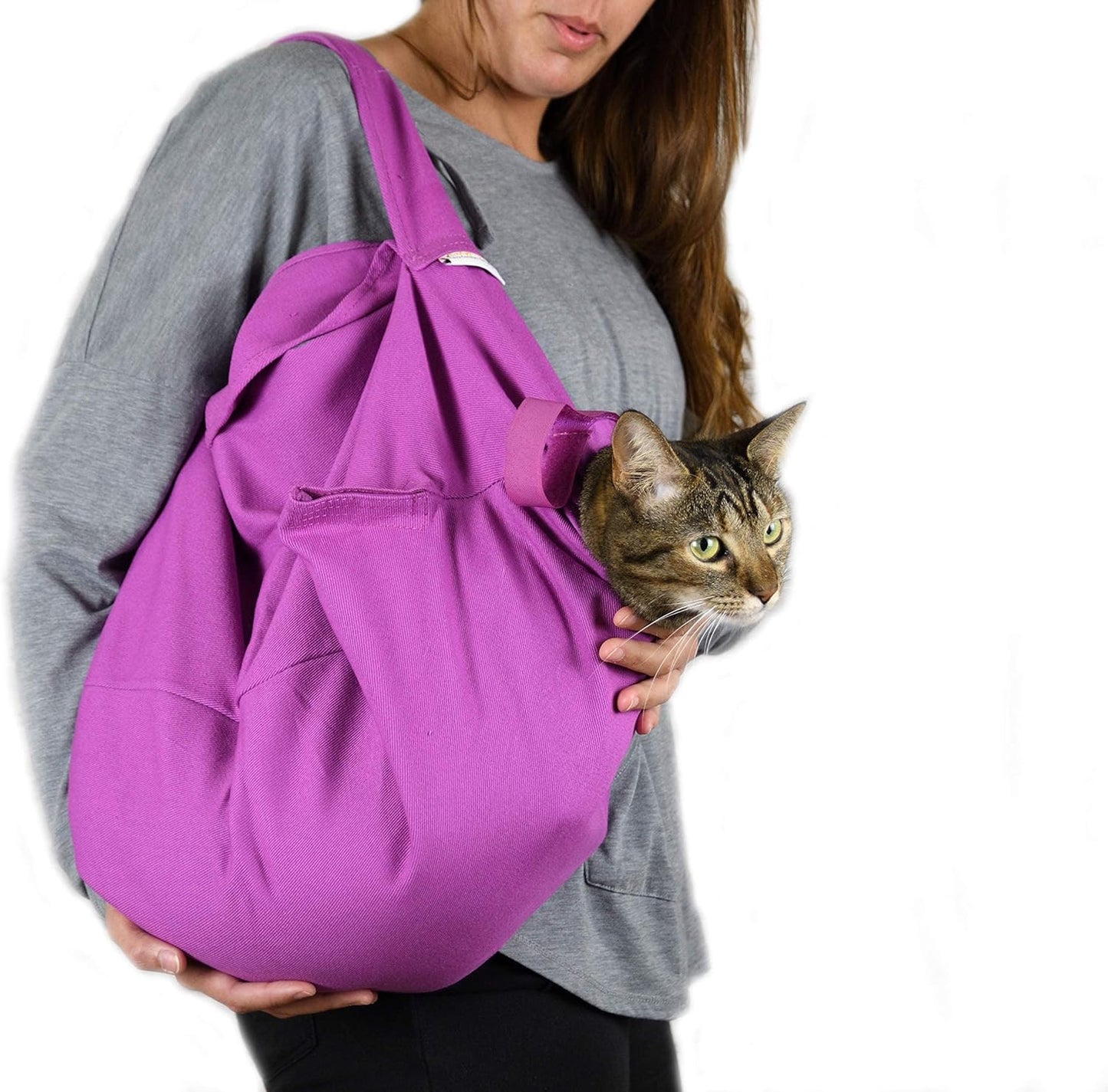 Cozy Comfort Carrier for Small Cats - Soft Cat Sling Bag
