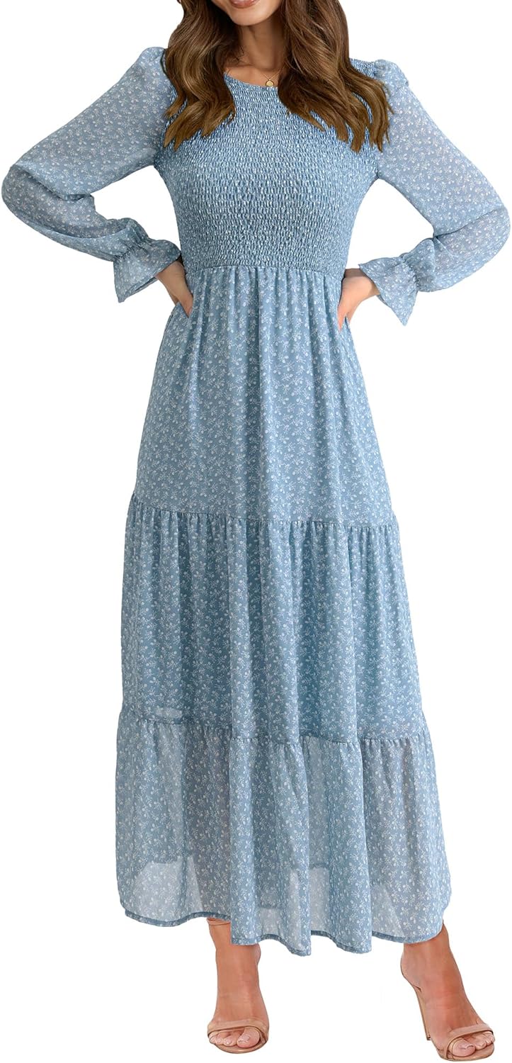 BTFBM Womens Casual Floral Maxi Dress for Every Occasion