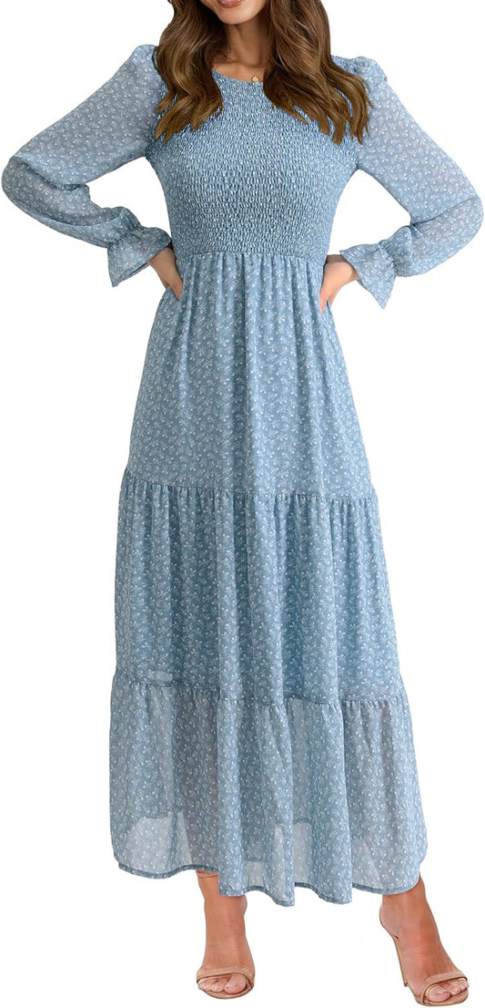 BTFBM Womens Casual Floral Maxi Dress for Every Occasion