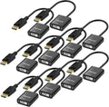 DisplayPort to DVI Adapter 10 Pack - Compact Full HD Converter