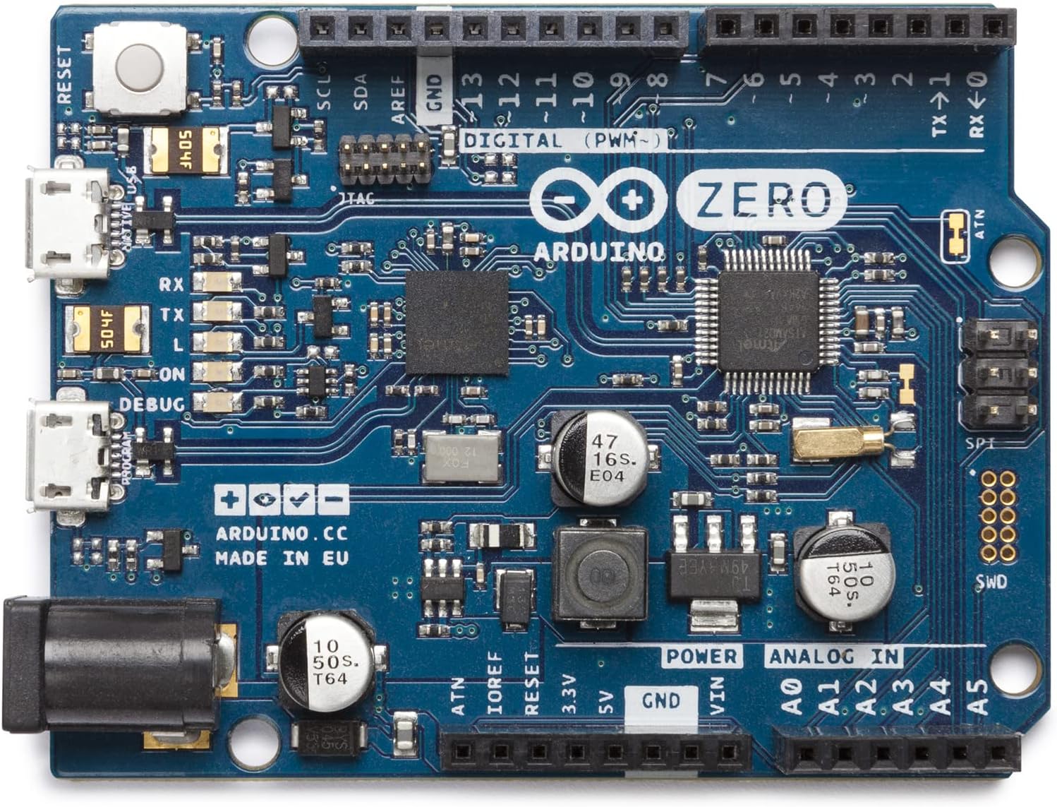 Arduino Zero [ABX00003]: 32-bit ARM Cortex-M0+ Power
