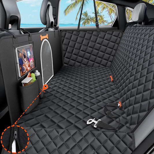Dog Car Seat Cover for Pets - Waterproof Backseat Protector