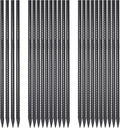 24 Pack 24 in Straight Rebar Stakes for Ground - Heavy Duty Hold