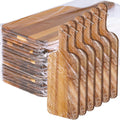 Plain Cutting Board Set with Handles 18 Pcs - Bulk Acacia Boards