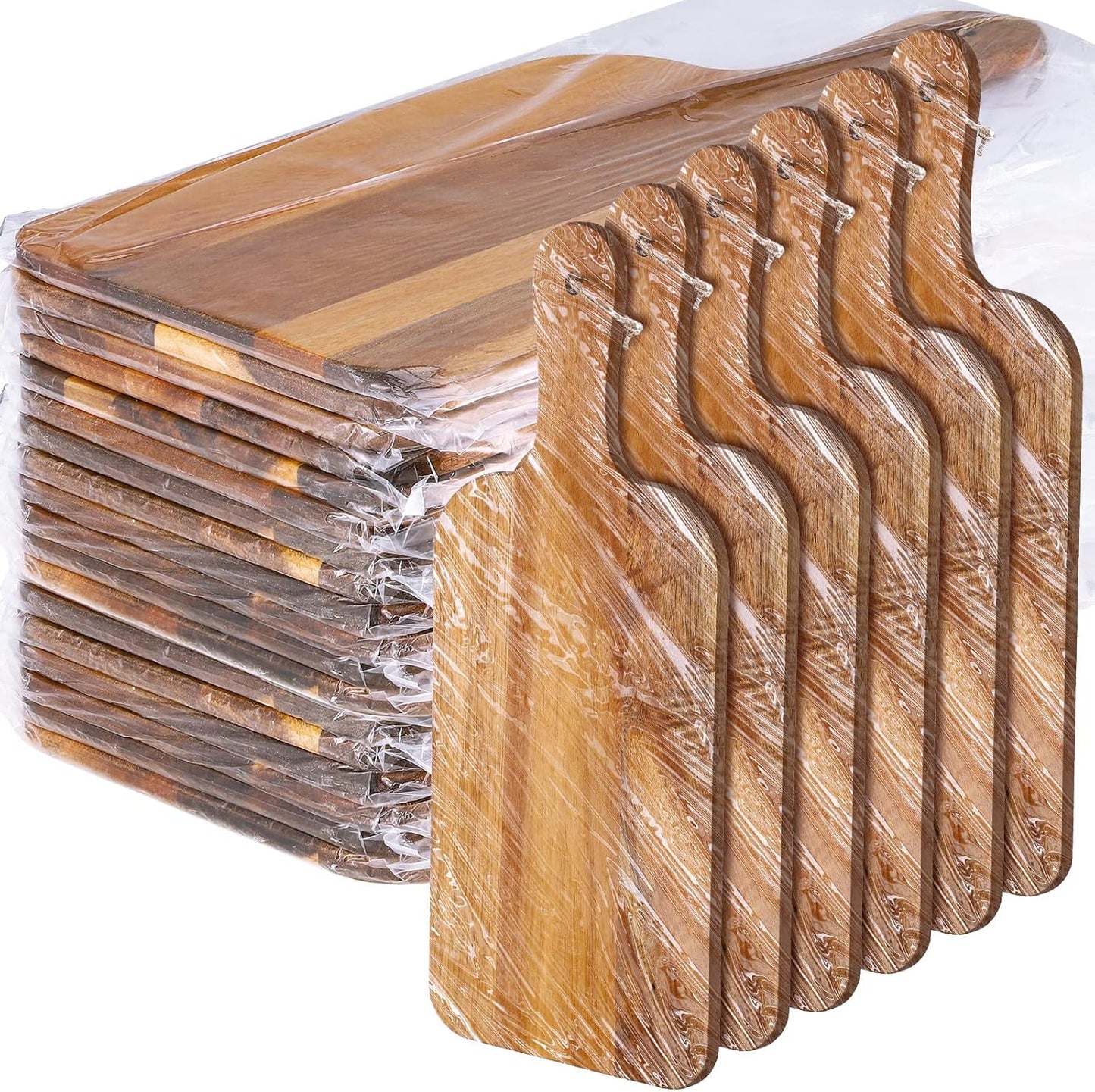 18 Pcs Plain Cutting Board Set with Handles for Kitchen Use