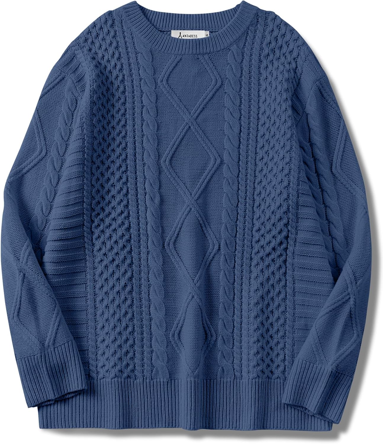 Oversized Cable Knit Sweater for Women - Cozy Fall Pullover