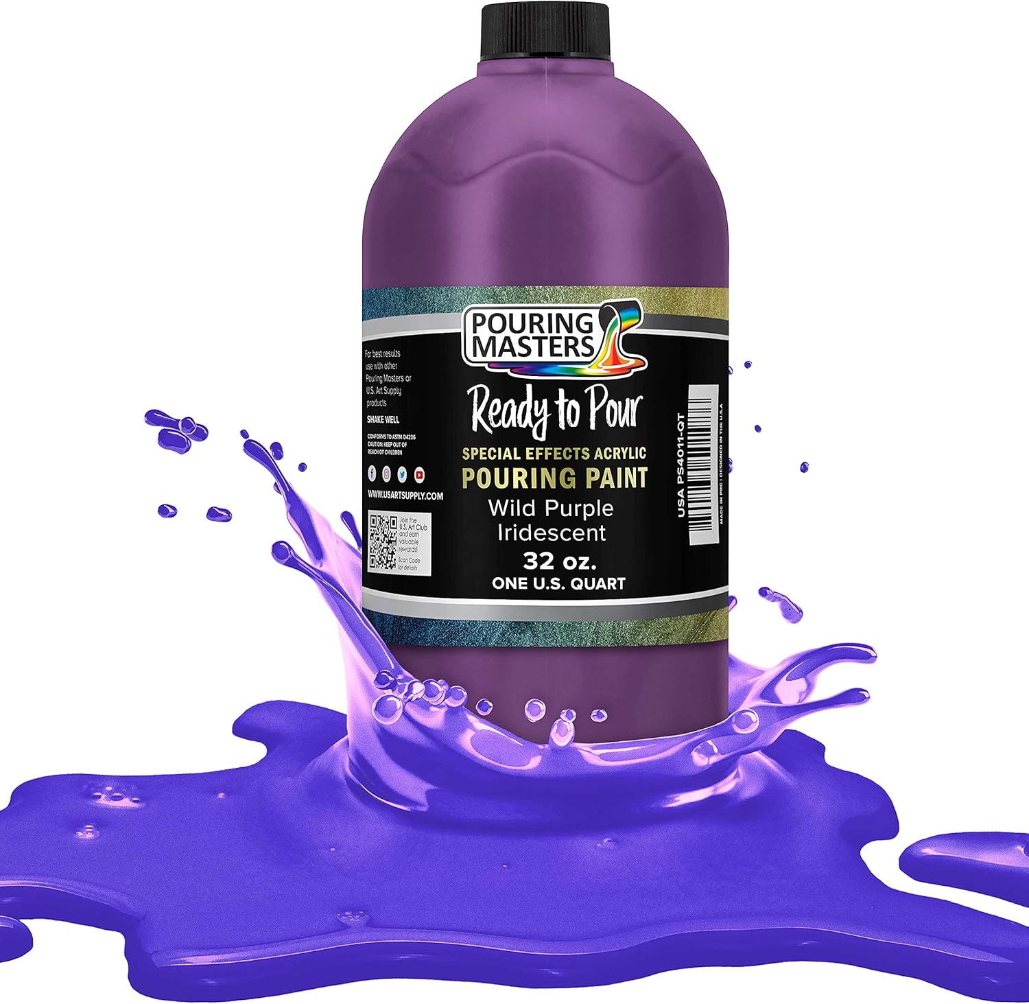 Pouring Masters Wild Purple Iridescent Acrylic Pouring Paint
