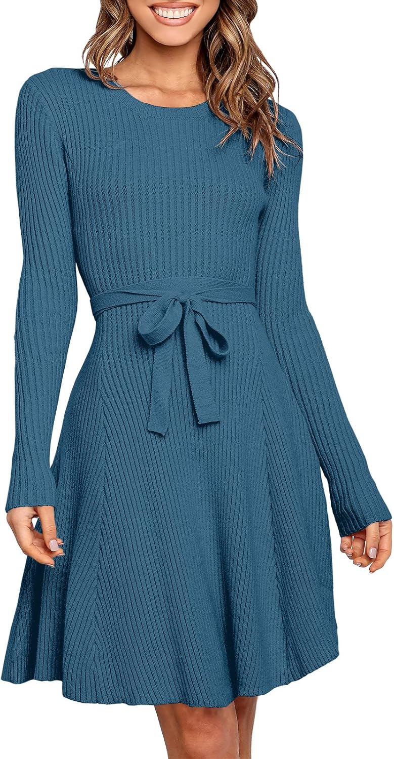 Stylish Long Sleeve Midi Dress for Women - Perfect for Fall Events