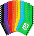 Pencil Pouch for 3 Ring Binder 63 Pack - Bulk Clear Window Pouches