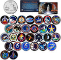 SPACE SHUTTLE COLUMBIA MISSIONS Colorized Florida Quarters 28-Coin Set