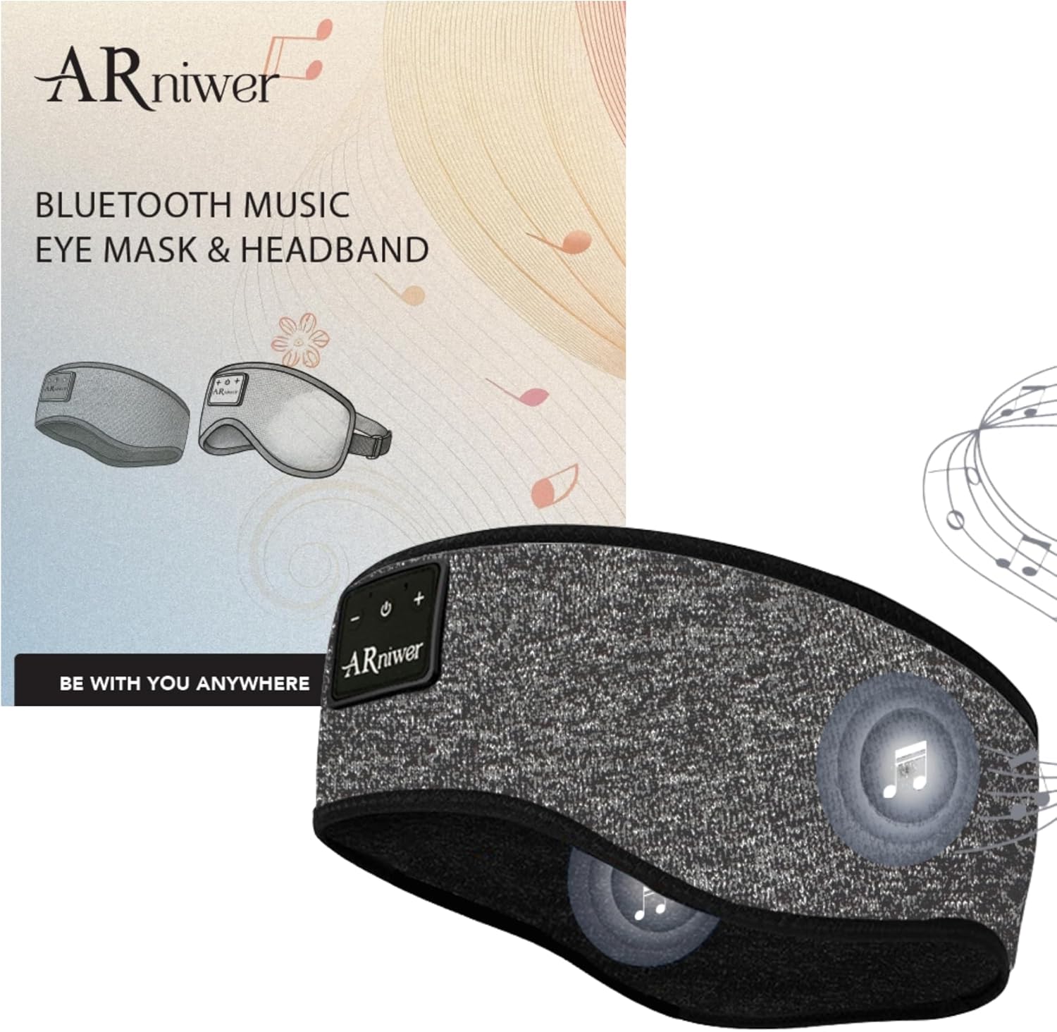 Bluetooth Music Headband for Sleeping, Yoga, and Running