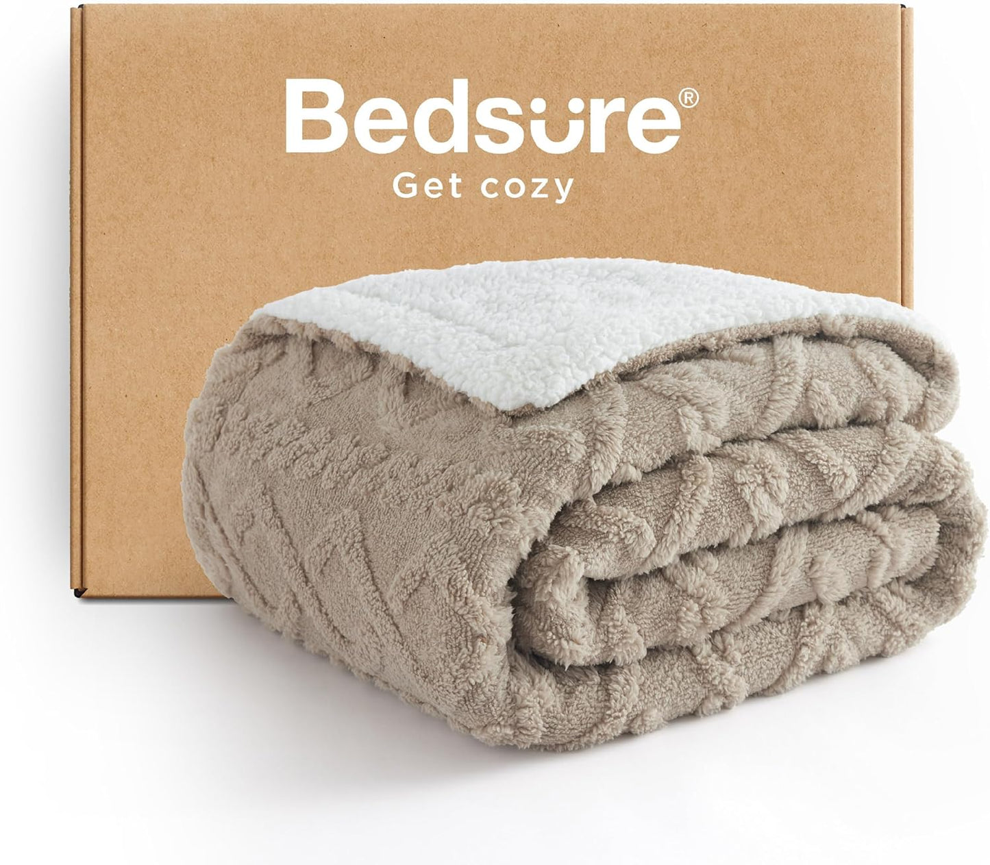 Bedsure Gentlesoft Sherpa Fleece Blanket for Cozy Comfort