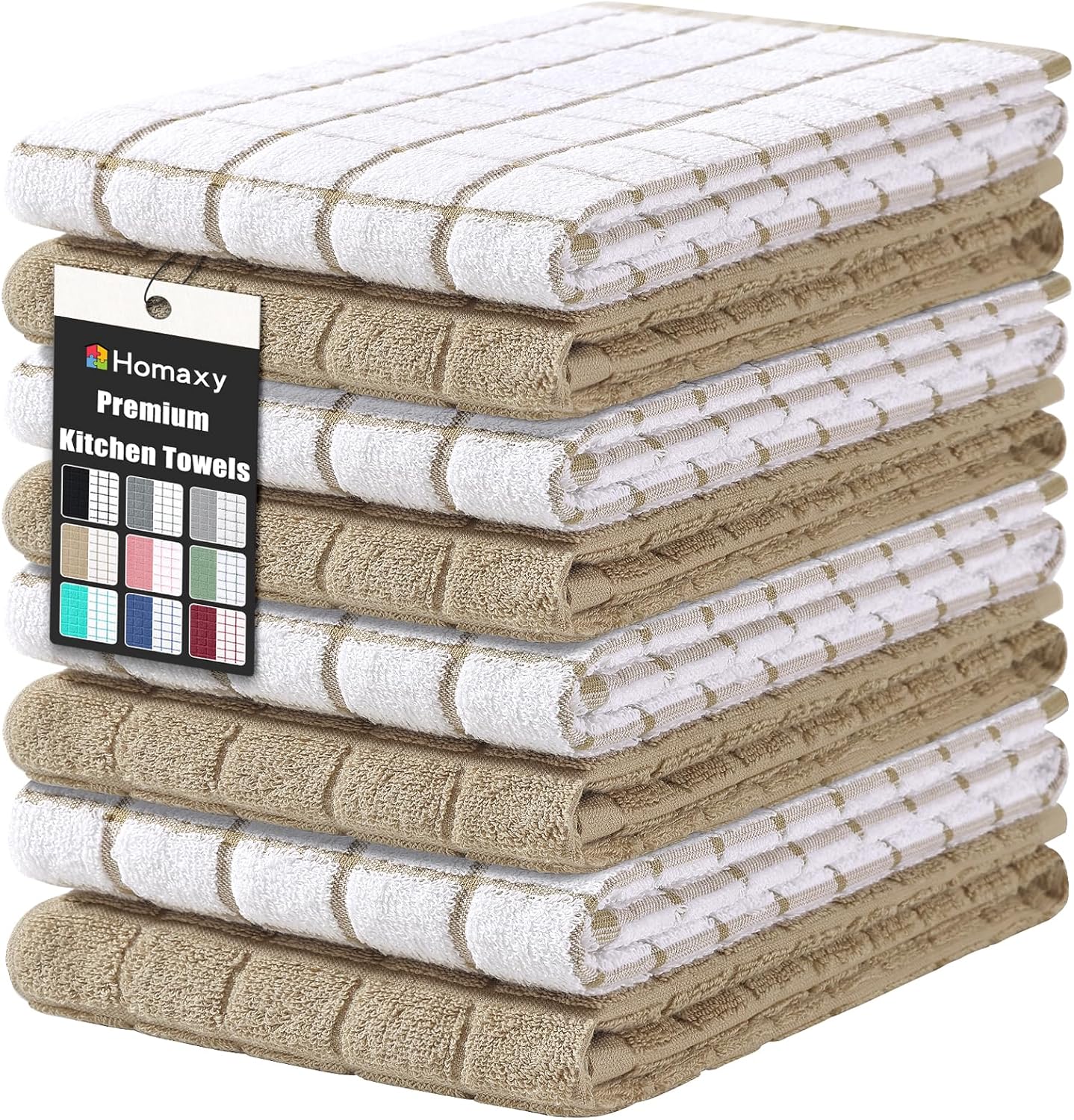 Premium Cotton Kitchen Towels - Super Absorbent & Versatile