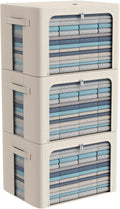 3Pack Frame Storage Box - Large Capacity Oxford Fabric Organizer