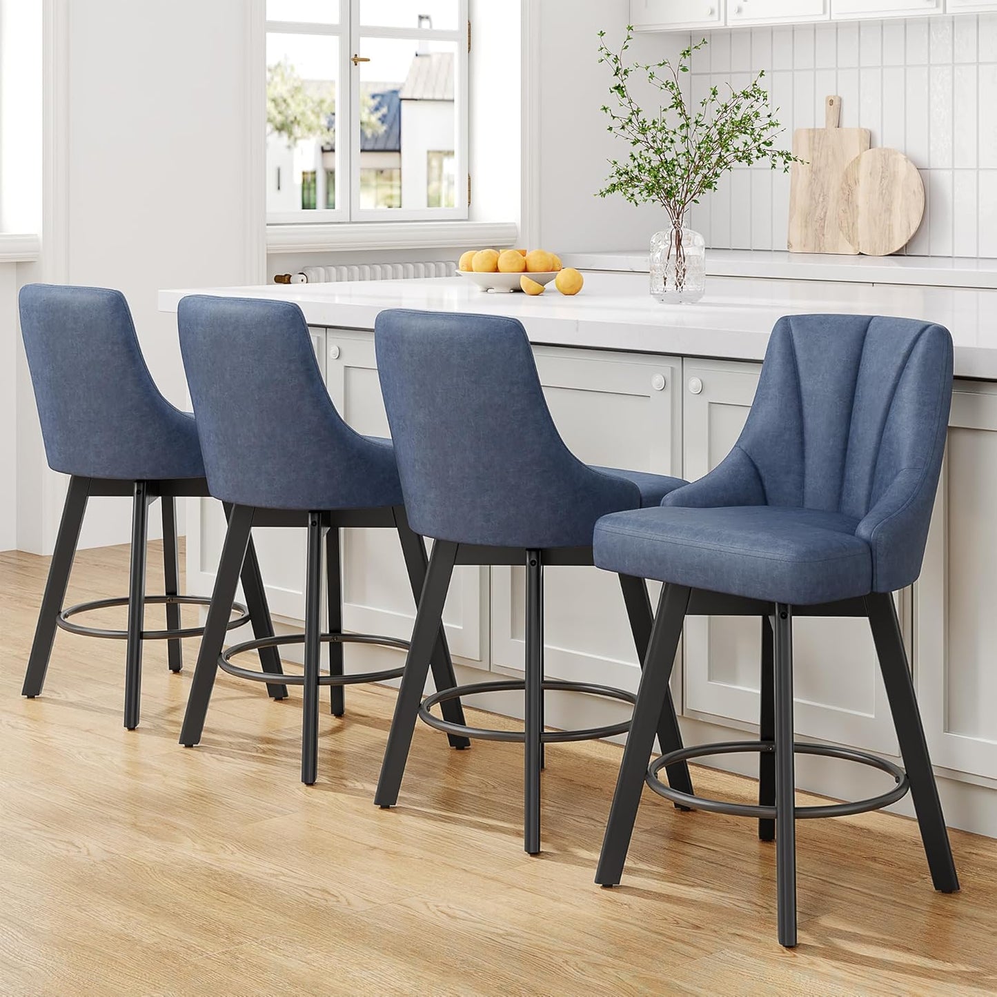 Swivel Bar Stools by YaFiti - 24in Counter Height Set