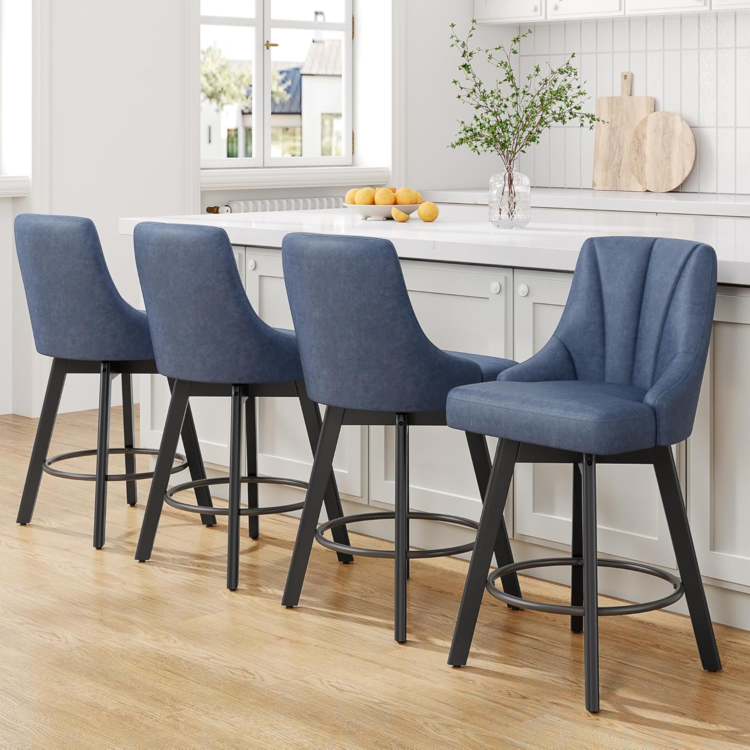 Swivel Bar Stools by YaFiti - 24in Counter Height Set