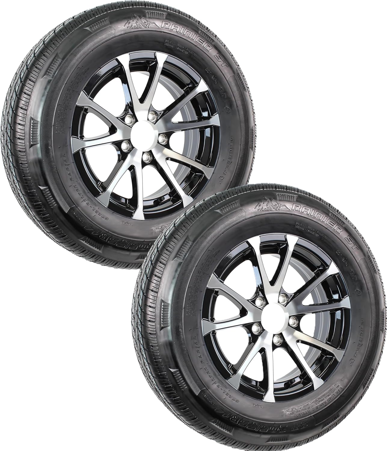 eCustomrim Radial Trailer Tire On Rim ST205/75R15 Load Range D
